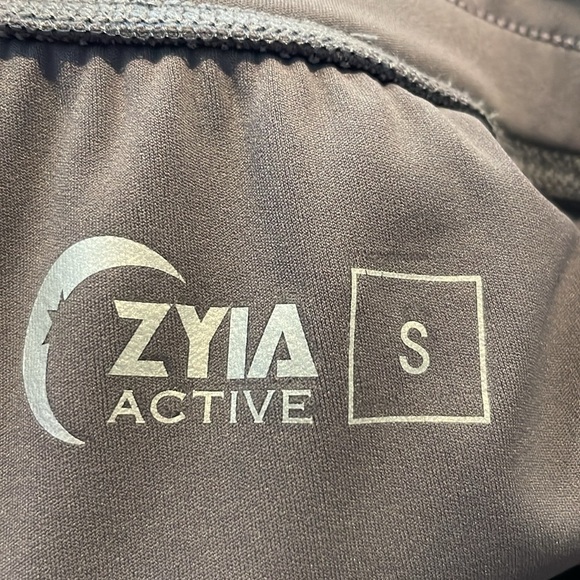 Zyia Active Peak Zipper Jogger Size S Gray Ankle-Zip Activewear Pant Athleisure - Picture 6 of 14